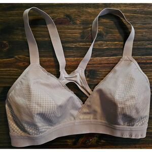 Lululemon‎ Lightweight Mesh Sports Bra with Cross-Back Design in Beige